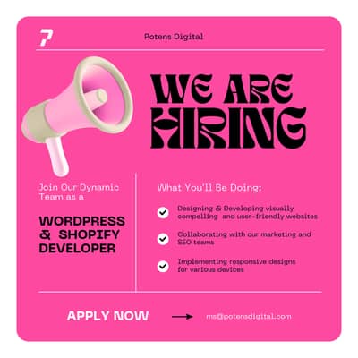Require Snr. WordPress & Shopify Developer/Designer