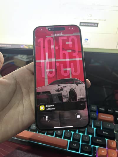 15 pro max natural titanium non active