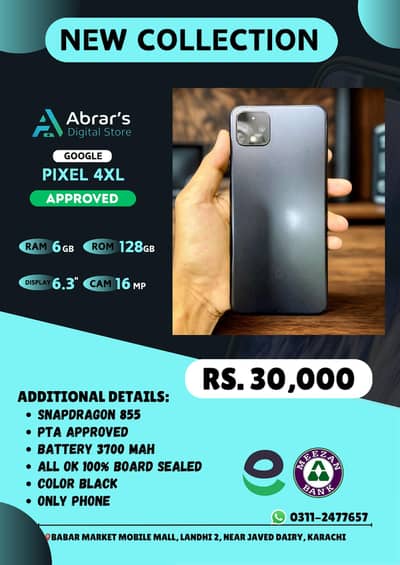 Google Pixal 4xl – 6GB RAM | 128GB Storage* | *Water Sealed