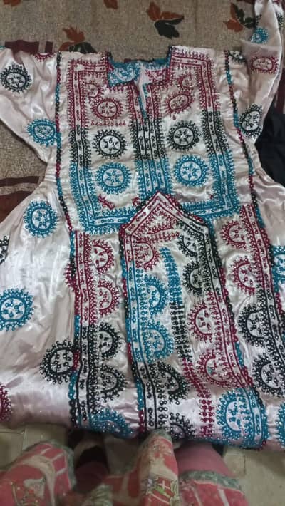 hand embroidered balochi dress