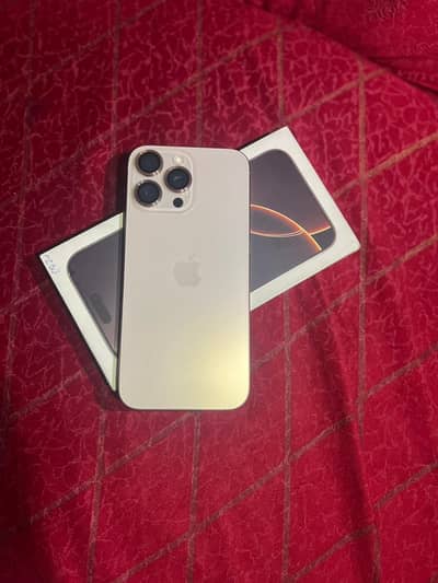 16 promax512gb natural Desert tutani JV (100% genuine battery health)