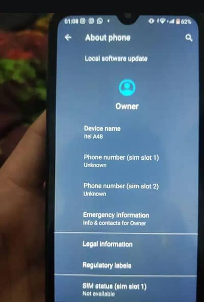itel a48 urgent sale 03491049557 is number pa rabta kar sakta ha