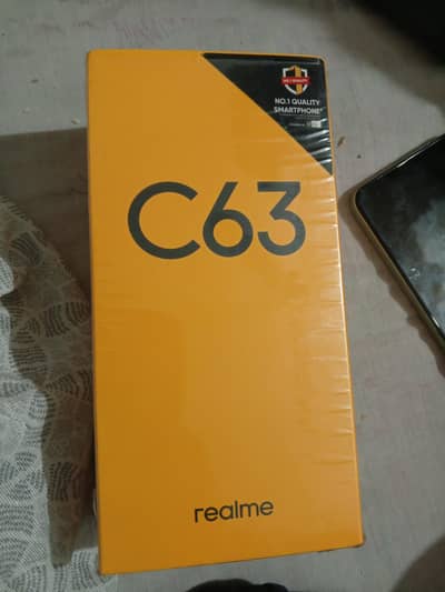 Realme c63 With Box and back cover