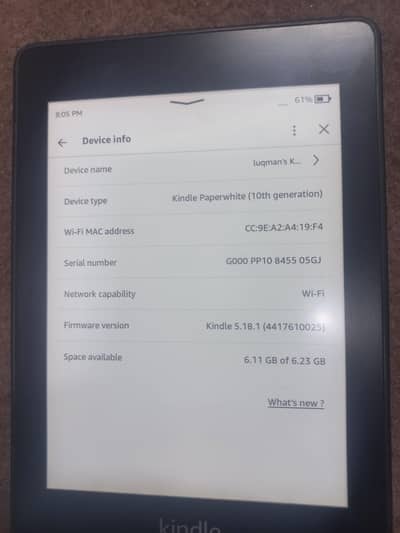 Kindle Paperwhite 10th generation Brand New