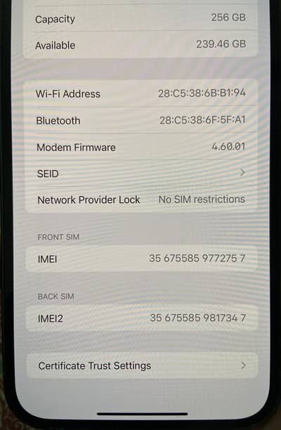 iphone 13 pro max 256Gb PTA Approved Dual Physical