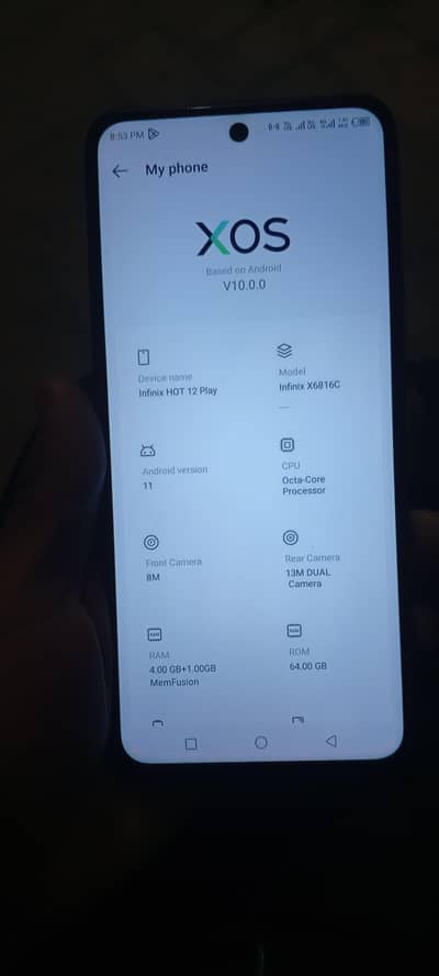 hot 12 play Infinix 4 64