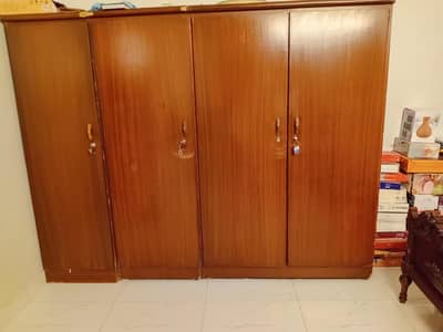 4 Door Lassanai Wood Cupboard / Wardrobe – Spacious & Strong