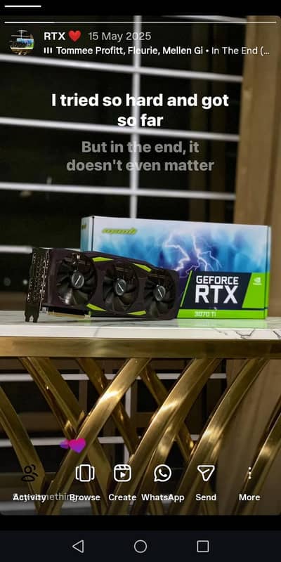 rtx 3070ti manli thunder 60C to 70c max temps sealed with box
