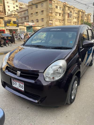 Toyota Passo Red wine colour 2013/16