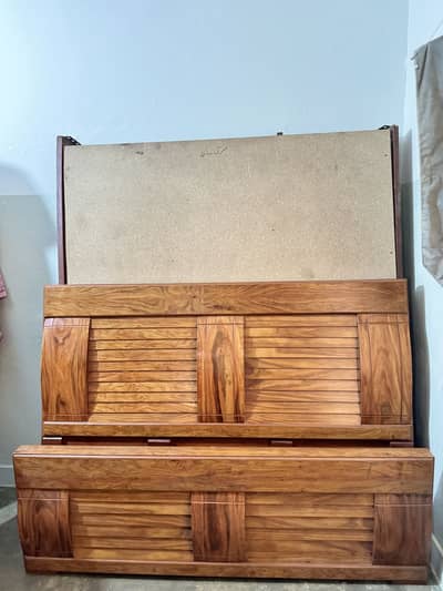 Brown Double Bed