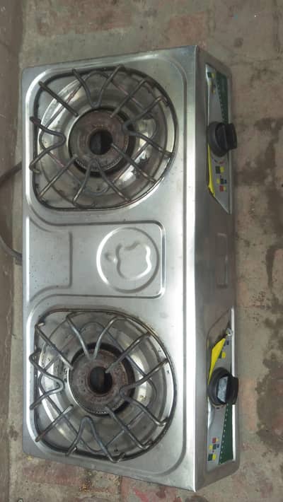 Stove| Steel Sui gas or LPG Chola