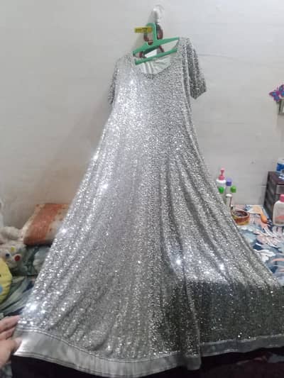 Heavy sitara and pearl hand embellished work