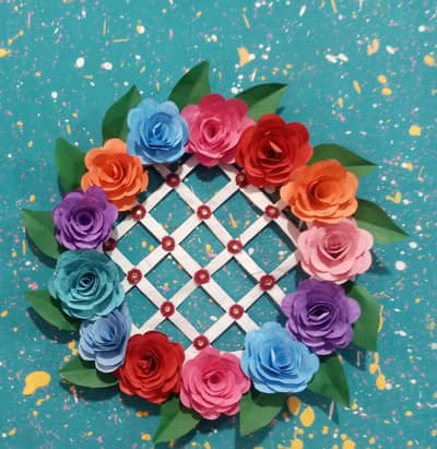 wall hanging card board show piece.