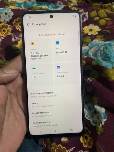 Vivo y36 ( just back break)