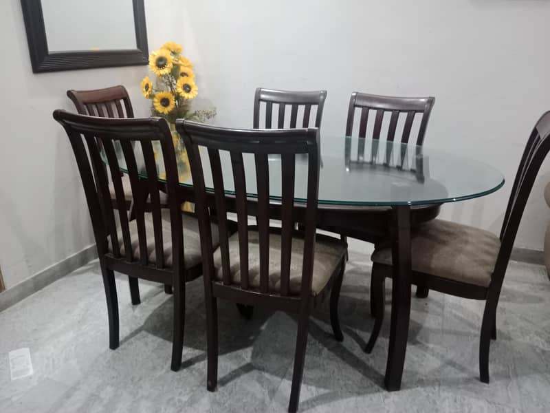 6 chairs dining table 0