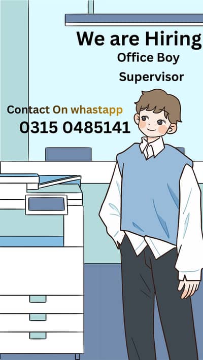 Office Boy or helper required for cleaning of office in gulberg