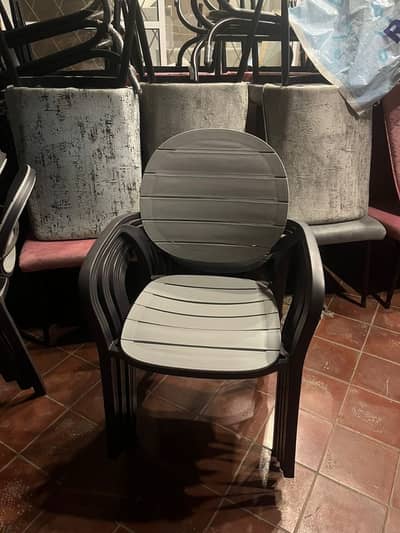 Brand New chairs with tables