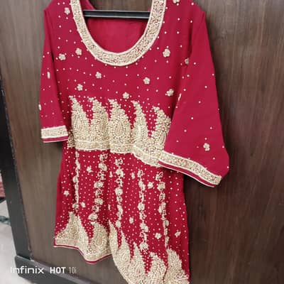 Heavy bridal wedding dress