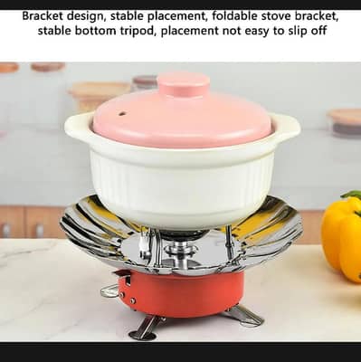 Foldable mini kitchen stove, windproof ultra-light camping