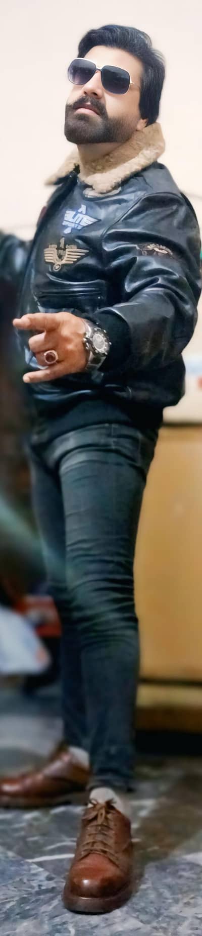 US AF Boomer 100% Genuine Leather Jacket    03168885179