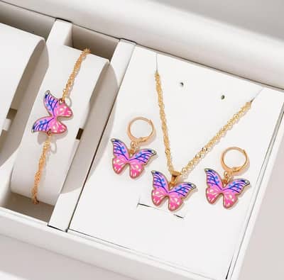 Elegant Butterfly Jewelry Set