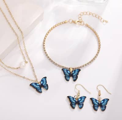 Elegant Butterfly Jewelry Set