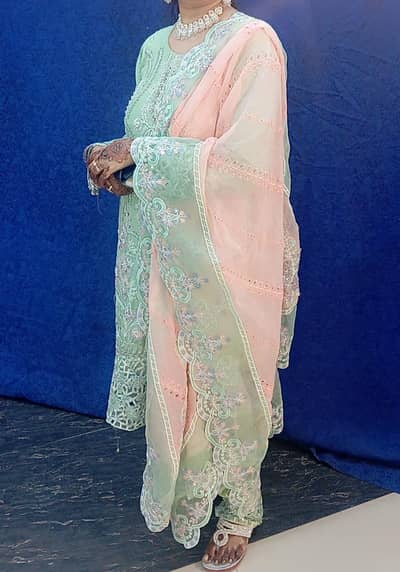 Chiffon Shirts & Trouser Stitched For Women