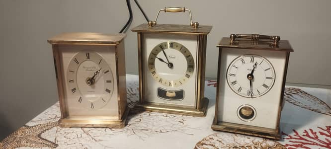 Table Clocks in full of Brass Metal
