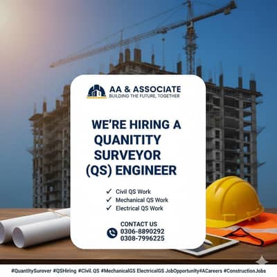 Required Quantity surveyor Q/S