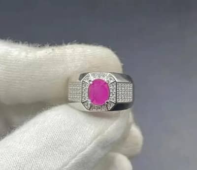 100% Natural Ruby stOne (Kabul Afghanistan)  with Lab Certificate . .