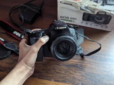 Canon 60d with 50 mm lens