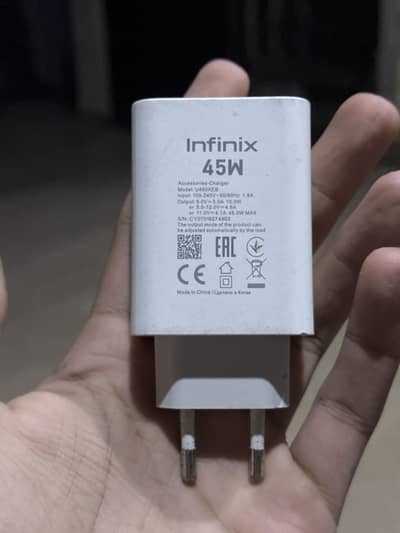 Infinix original 45 watt charger