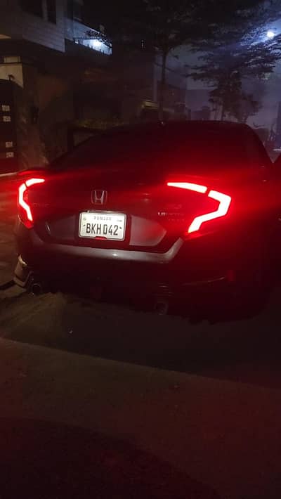 Honda Civic X Back Black Lava Lights