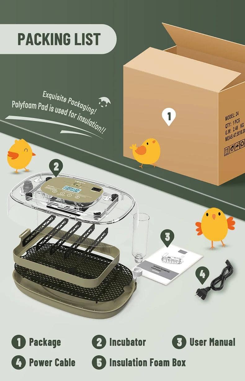 Automatic Egg Incubator | Egg Hatching Machine | Incubator | Brooder 6