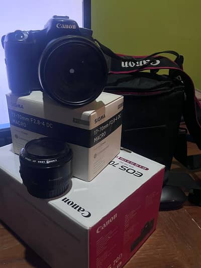 Canon 70D EOS Camera Kit with Lenses - Used, Excellent Condition