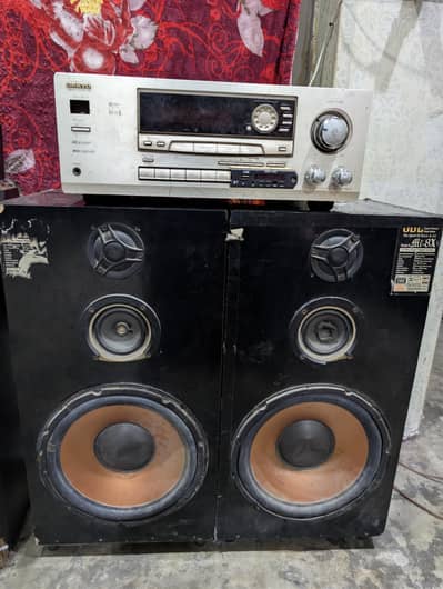 woofer 12 inch 2 box Onkyo  amplifier.