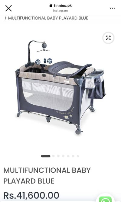 Tinnies playpen baby cot