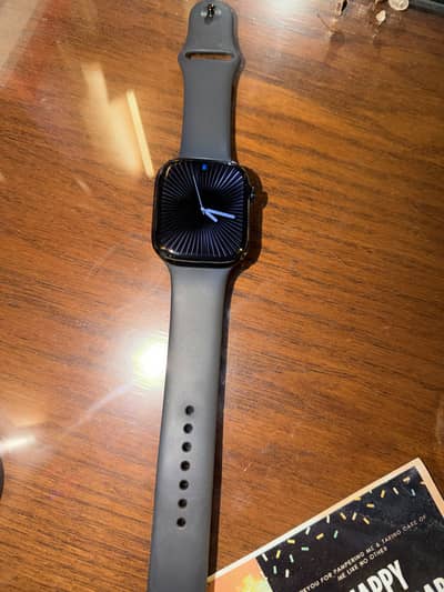 Apple watch series 10 box with charger black colour 46 mm  91 bh