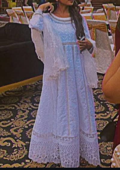 Chikankari Long Frock