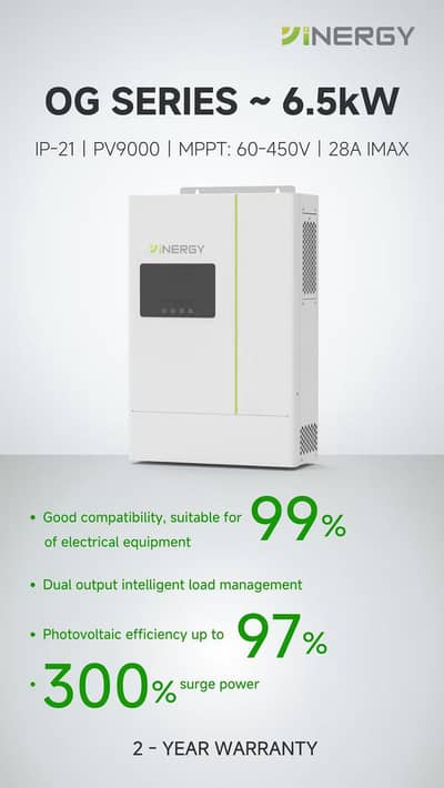 Yinergy 3.6KW Hybrid Solar Inverter PV6500 ( Official Distributor )