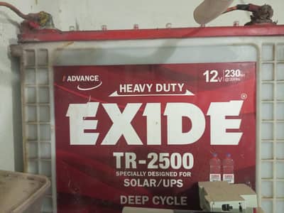 TX-2500 Exide Tall tublar battery with good backup