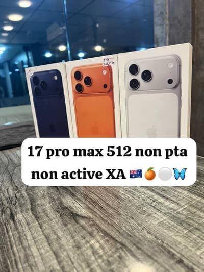 17 Pro max 512 Orange & Blue xa  non  pta