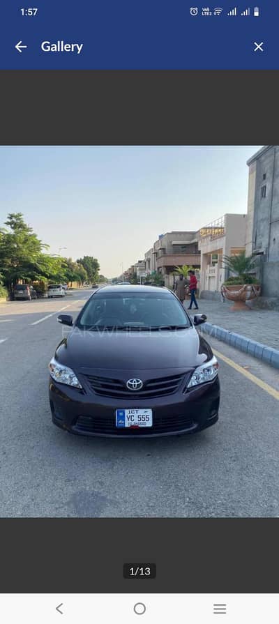 Carolla Gli 2012 Model