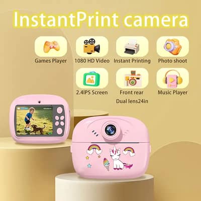 Children's Creative Instant print Camera Multifunctional Camera