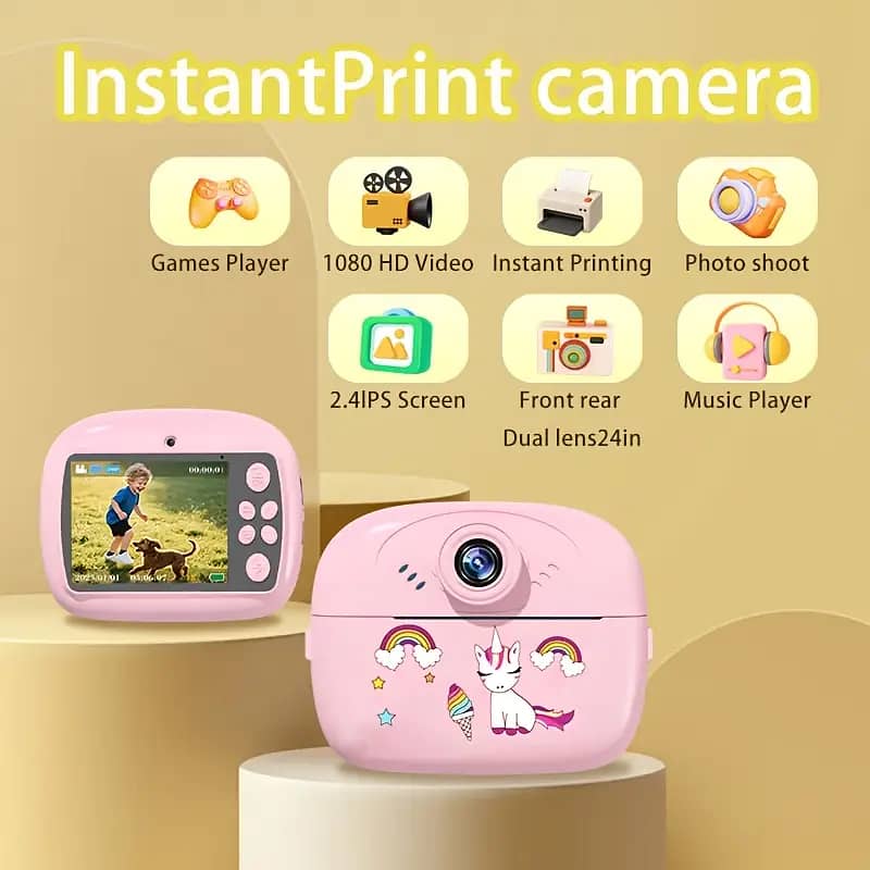 Children's Creative Instant print Camera Multifunctional Camera 0