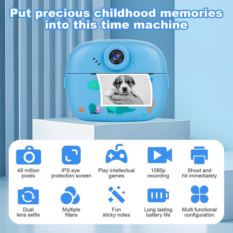 Children's Creative Instant print Camera Multifunctional Camera 9