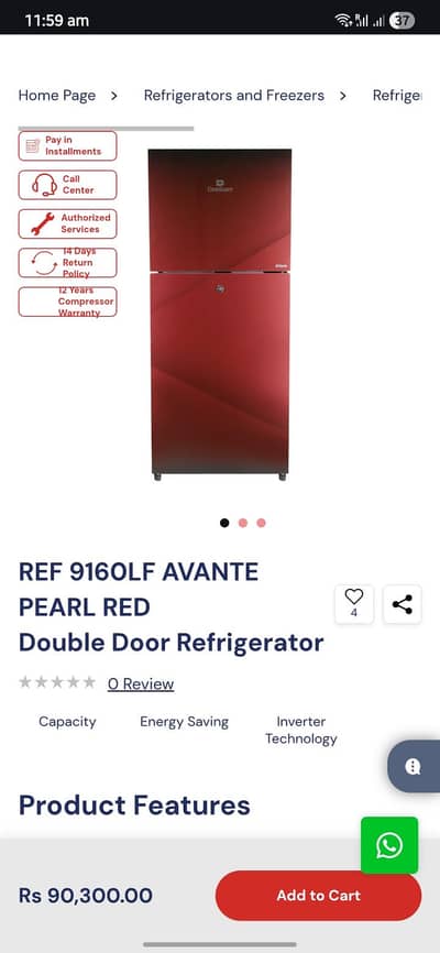 Dawlance refrigerator in under warranty nearly 4-5 months used