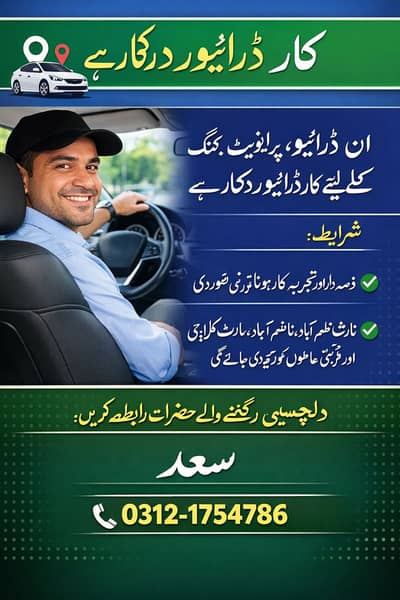 DRIVERS REQUIRED FOR INDRIVE/YANGO AND PRIVATE BOOKINGS.