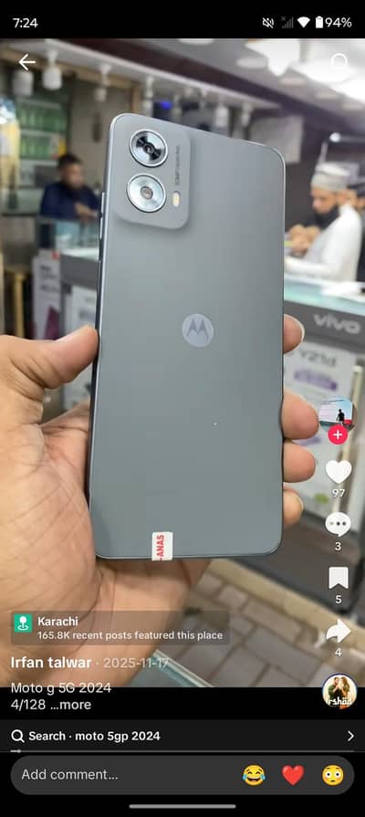moto g5g (2024) new phone 6/128