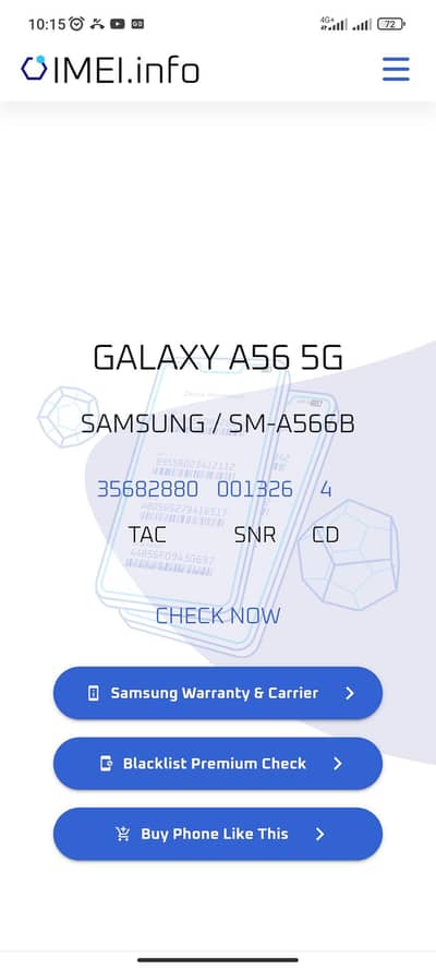 Samsung A56 new phn 0.3. 2.1. 2.4. 1.1. 7.9. 2